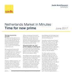 Savills presents Netherlands Market in Minutes report at PROVADA 2017